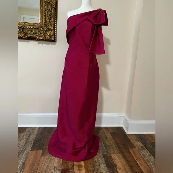 Sachin + Babi One-Shoulder Fuchsia Dress - Picture 5 of 12